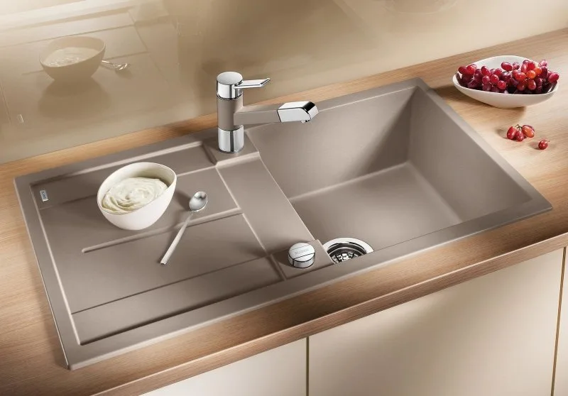 Мойка кухонная Blanco Metra 5S 517348 серый беж Sancos — официальный сайт