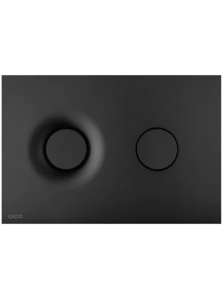 Кнопка смыва для инсталляции AlcaPlast Dot.Dot. M1978 пластик, цвет матовый черный, с антибактериаль