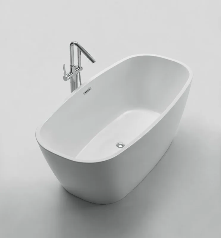 Акриловая ванна BelBagno BB72-1500 150x75 см, отдельностоящая, белая, овальная, с каркасом Sancos — официальный сайт