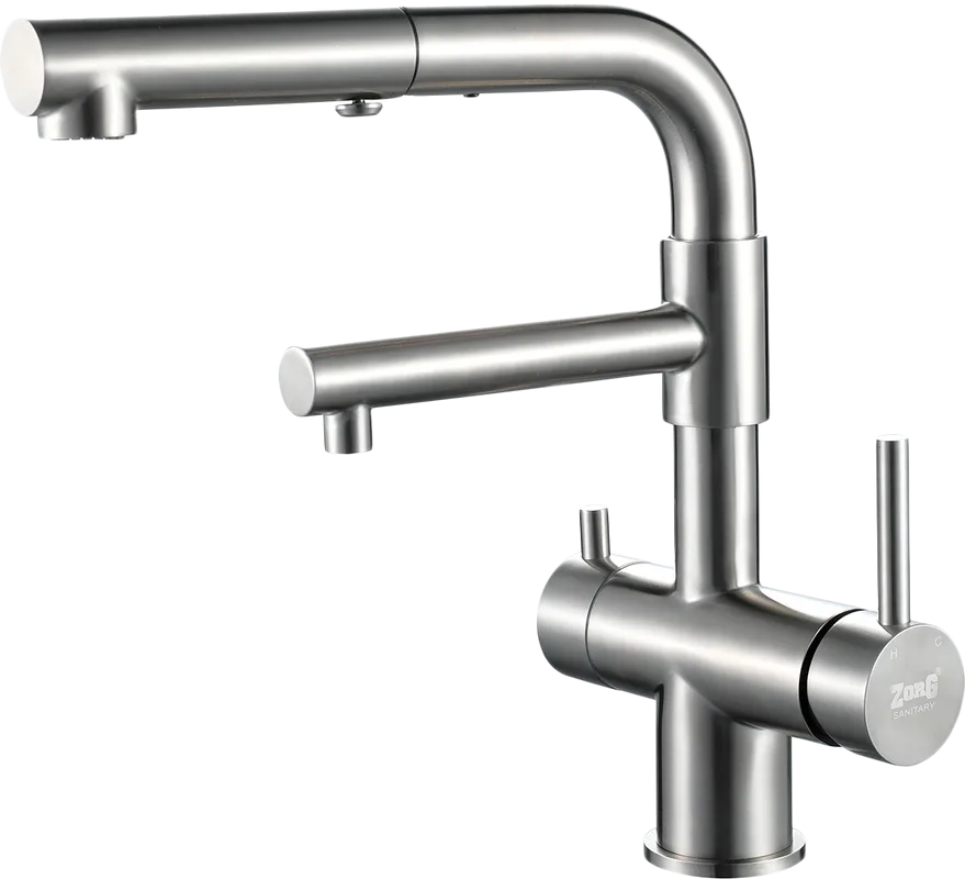 Смеситель для кухни Zorg Sanitary SZR-3216 хром Sancos — официальный сайт