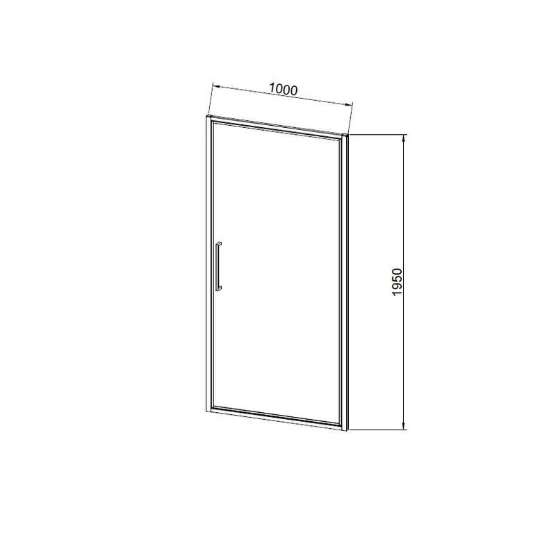 Душевая дверь Vincea Slim 8mm VDP-4SL100CLGM, вороненая сталь, стекло прозрачное Sancos — официальный сайт