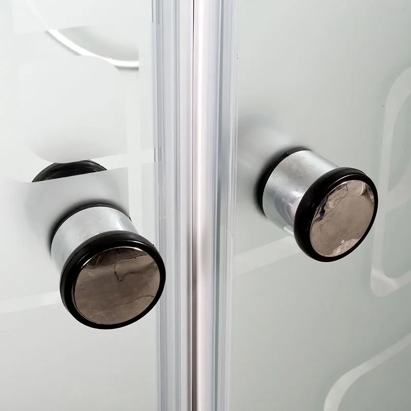 Душевая кабина DTO EM1580 80х80, LED, профиль хром, стекло матовое с узором Sancos — официальный сайт