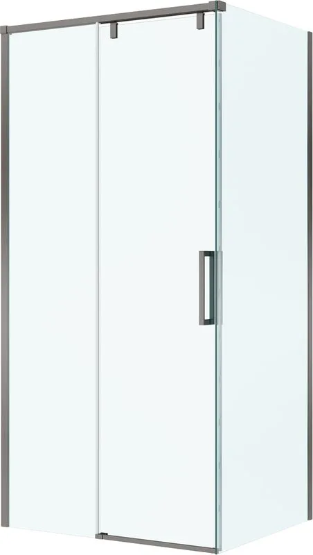 Душевой уголок BelBagno Soft Close-1 AH-1-100/90-C-GM профиль оружейная сталь Sancos — официальный сайт