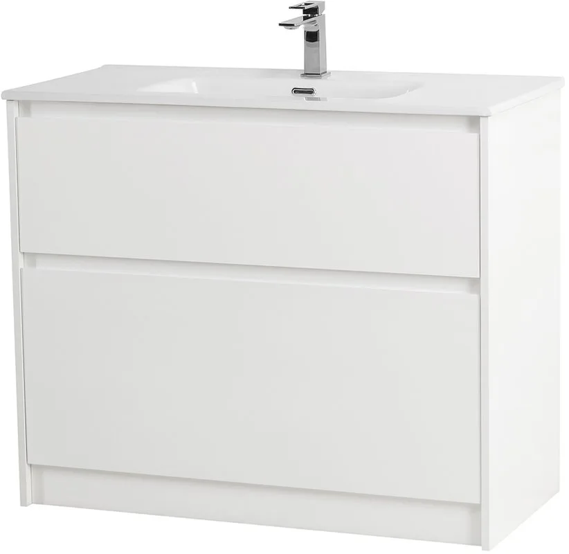 Тумба под раковину без столешницы BelBagno Kraft 100 напольная, bianco opaco Sancos — официальный сайт