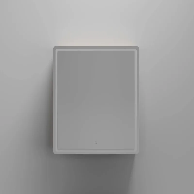 Зеркало-шкаф Sancos Mirror 60 с подсветкой, дуб галифакс натуральный Sancos — официальный сайт