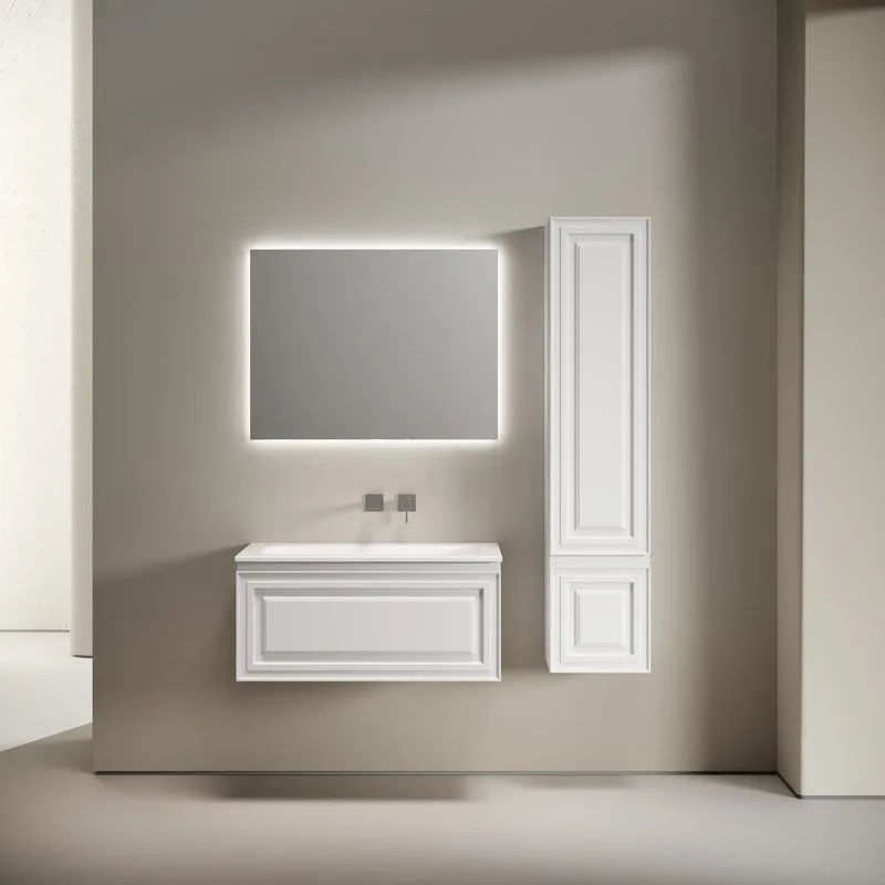Тумба с раковиной Sancos Very 90 подвесная, bianco, раковина СN7019wx Sancos — официальный сайт