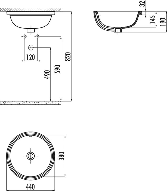 Раковина Creavit Mare MA037-00CB00E-0000 Sancos — официальный сайт