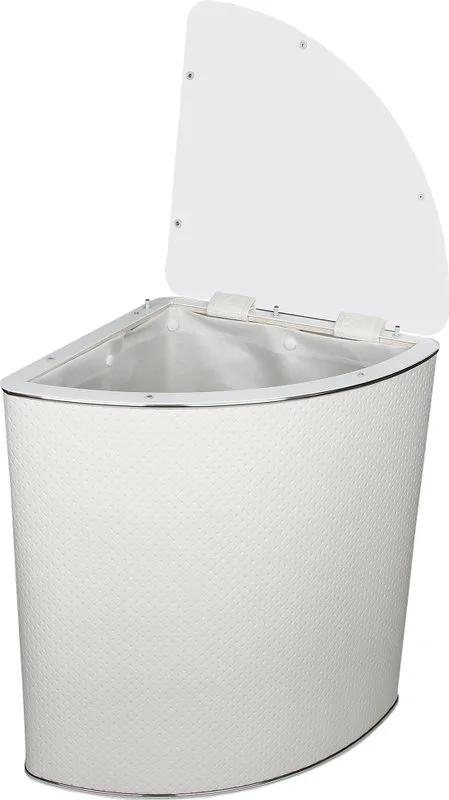 Корзина для белья Geralis PWH-U белая, хром, угловая Sancos — официальный сайт