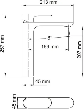 Смеситель для раковины Wasserkraft Dinkel 5803H Sancos — официальный сайт