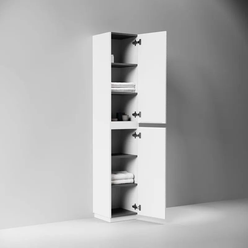 Шкаф-пенал для ванной напольный Sancos Folk Floor 350х350х1880 мм, Bianco (белый) Sancos — официальный сайт