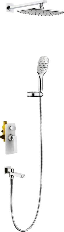 Душевой комплект Timo Helmi SX-4099/00-16SM, С ВНУТРЕННЕЙ ЧАСТЬЮ, хром-белый Sancos — официальный сайт