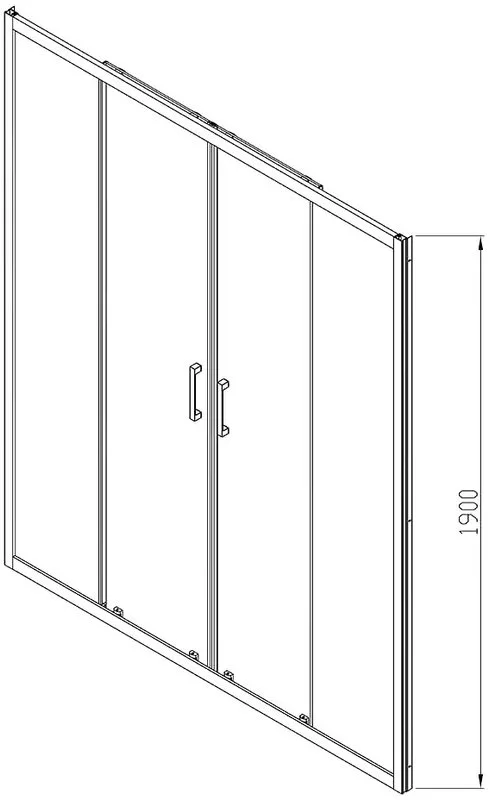 Душевая дверь в нишу Vincea Alpha VDS-3AL2170MT 170 см, стекло текстурное, хром Sancos — официальный сайт