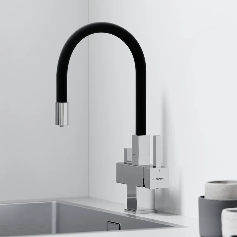 Смеситель для кухни Sancos Arno SC4005CH с гибким изливом, хром Sancos — официальный сайт