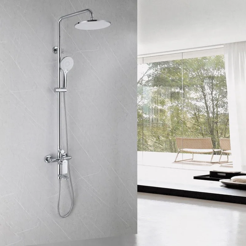 Душевая стойка Abber Weiss Insel AF8016N, хром Sancos — официальный сайт