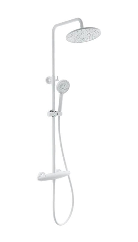 Душевая стойка Wonzon & Woghand CAPSULE WW-B3031-A-MW, матовая белая Sancos — официальный сайт