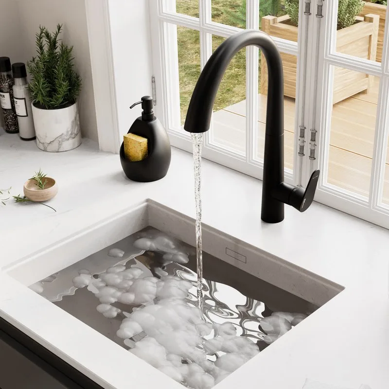 Смеситель для кухни Wasserkraft A8667 magic black Sancos — официальный сайт