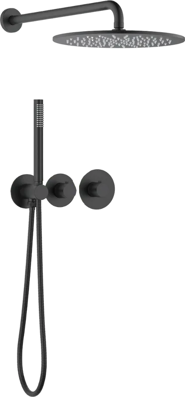 Душевой комплект Timo Saona SX-2359/03SM, С ВНУТРЕННЕЙ ЧАСТЬЮ, с термостатом, черный Sancos — официальный сайт
