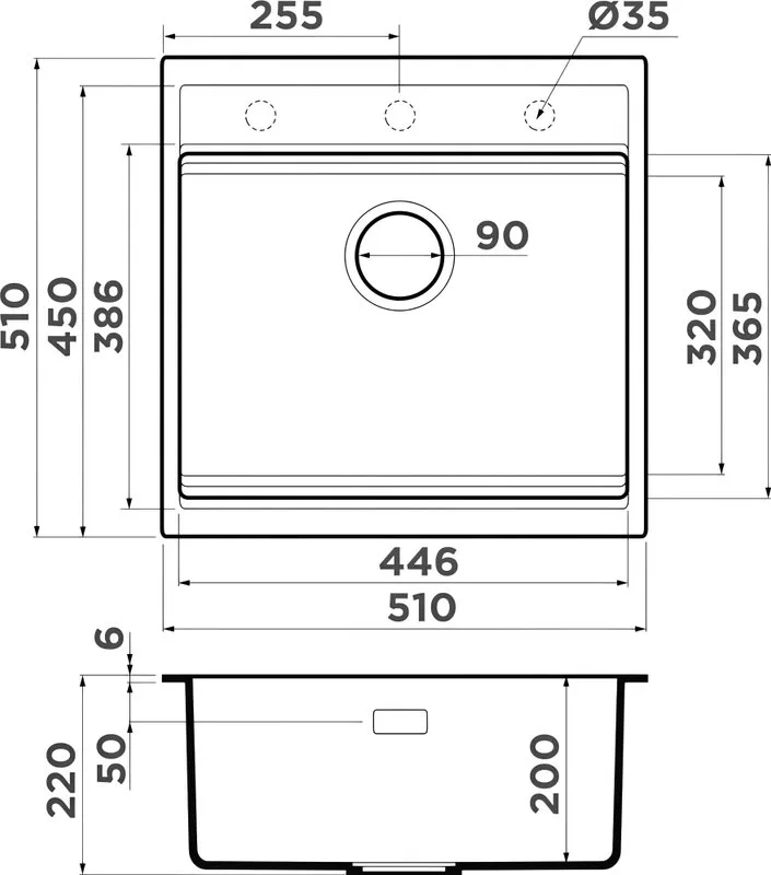 Мойка кухонная Omoikiri Kitagawa 51-WH белая Sancos — официальный сайт