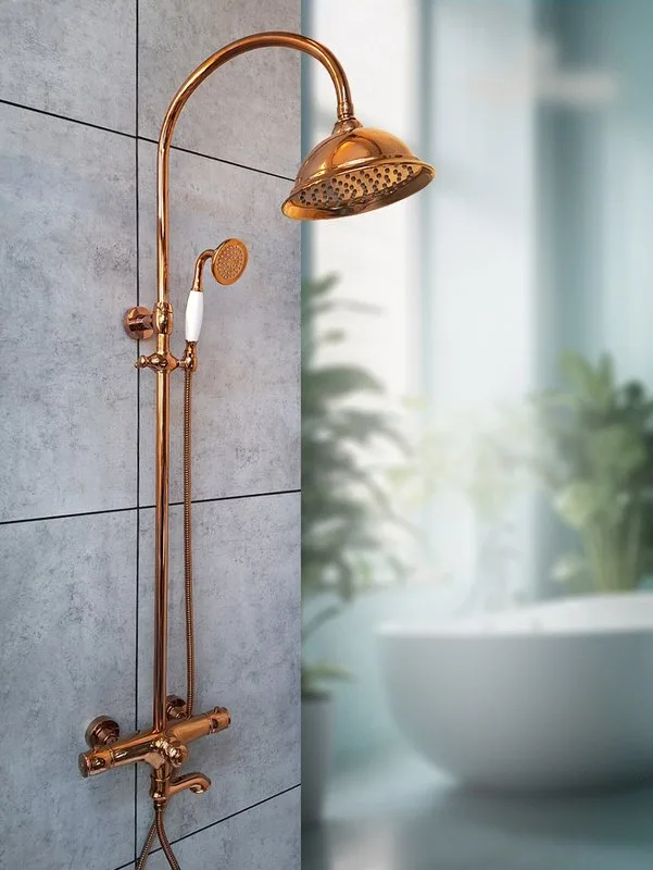 Душевая стойка AltroBagno Beatrice 030403 R Or, розовое золото Sancos — официальный сайт