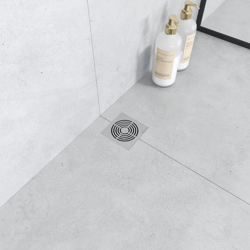 Душевой трап Boheme Smart Design 10x10 см, хром Sancos — официальный сайт