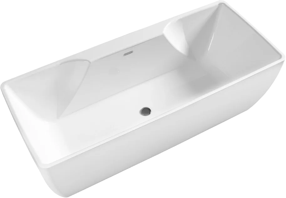 Акриловая ванна BelBagno BB110-180-76 без опоры 180x75 см, отдельностоящая, белая, со сливом-перелив Sancos — официальный сайт