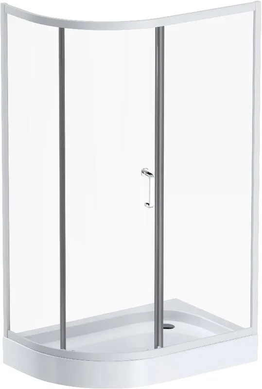 Душевой уголок AM.PM Like W83G-302U120CT64 120x80 профиль матовый хром, стекло прозрачное Sancos — официальный сайт