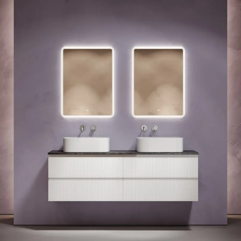 Тумба с раковиной Sancos Snob T 160 bianco, столешница черный мрамор TT160A1, раковина CN6052 Sancos — официальный сайт