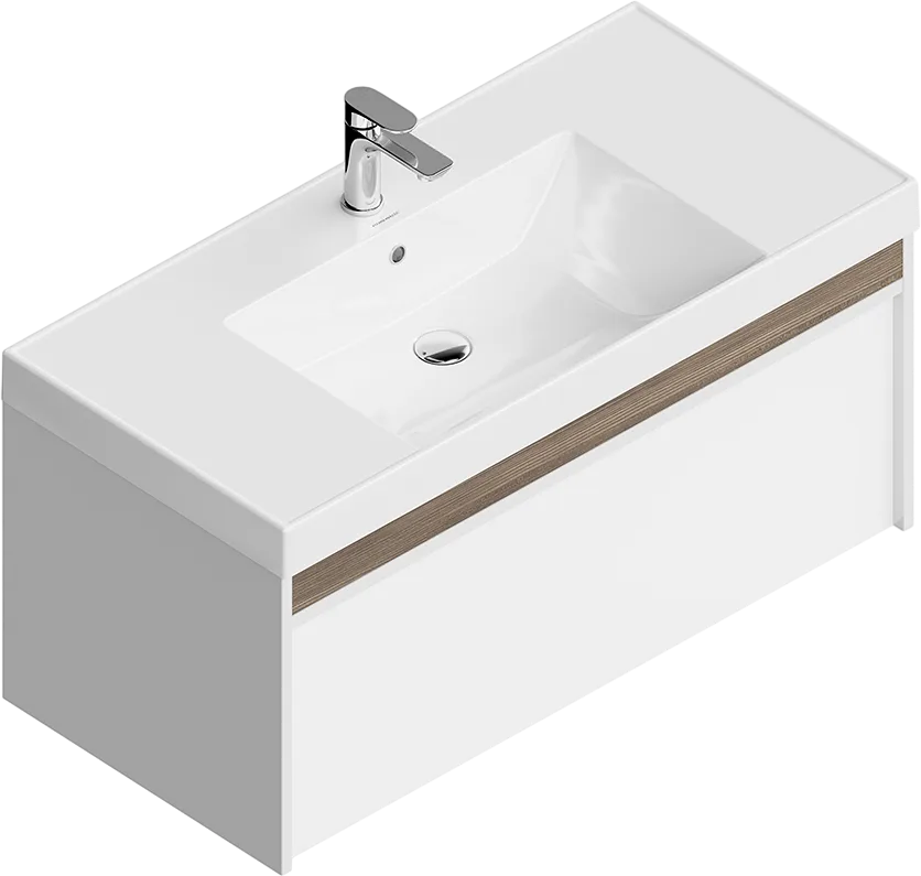 Тумба под раковину без столешницы KERAMA MARAZZI Modula 100 подвесная, белая глянцевая Sancos — официальный сайт