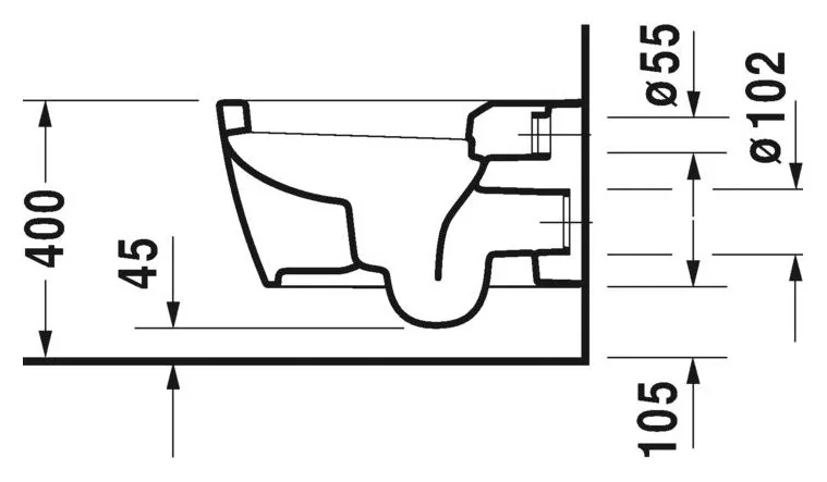 Унитаз подвесной Duravit ME by Starck 25280900001 Sancos — официальный сайт