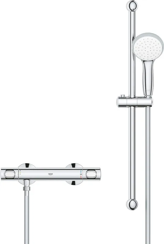 Термостатический смеситель Grohe Precision Flow 34841000 с душевым гарнитуром Sancos — официальный сайт