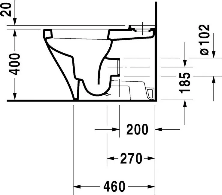 Унитаз-компакт напольный Duravit DuraStyle 215509 сиденье 0063790000 с микролифтом Sancos — официальный сайт