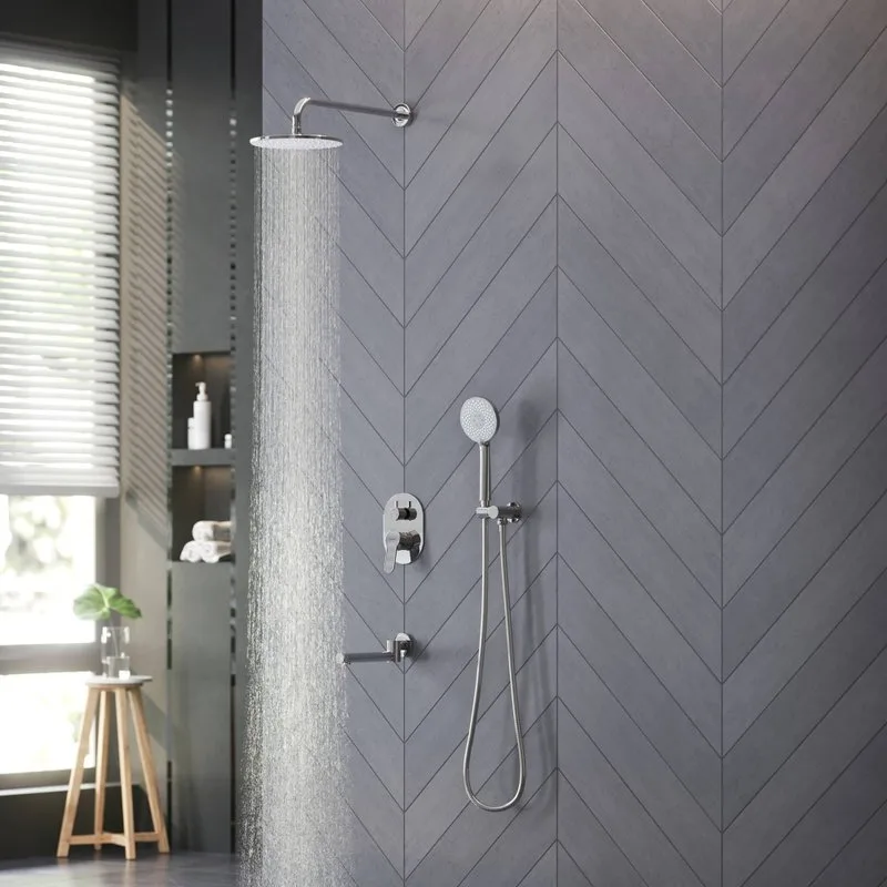 Душевой комплект Berges Nardis 3R 071013, С ВНУТРЕННЕЙ ЧАСТЬЮ, хром Sancos — официальный сайт