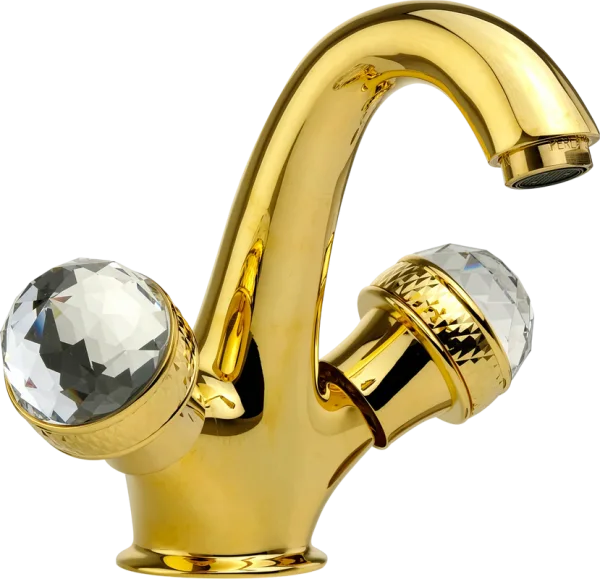 Смеситель для раковины Migliore Axo Swarovski 18510 золото