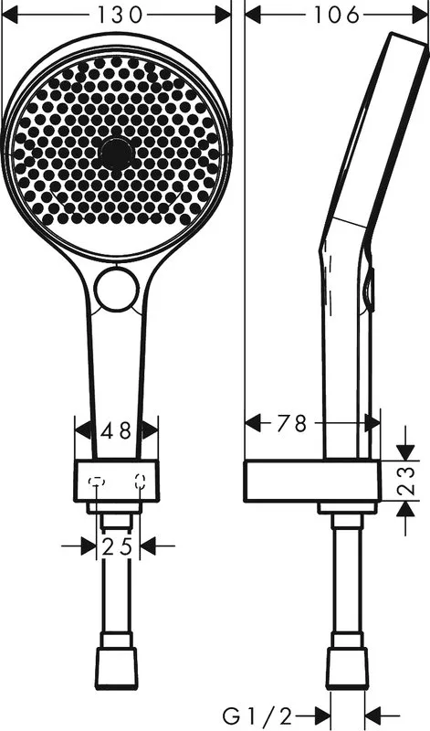 Душевой гарнитур Hansgrohe Rainfinity 26852000 Sancos — официальный сайт