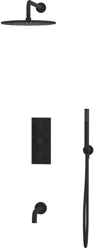 Душевой комплект WHITECROSS Y YSET11BL, С ВНУТРЕННЕЙ ЧАСТЬЮ, черный Sancos — официальный сайт