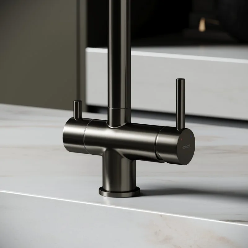 Смеситель для кухни Sancos Foster SC4014GG под фильтр, вороненая сталь Sancos — официальный сайт