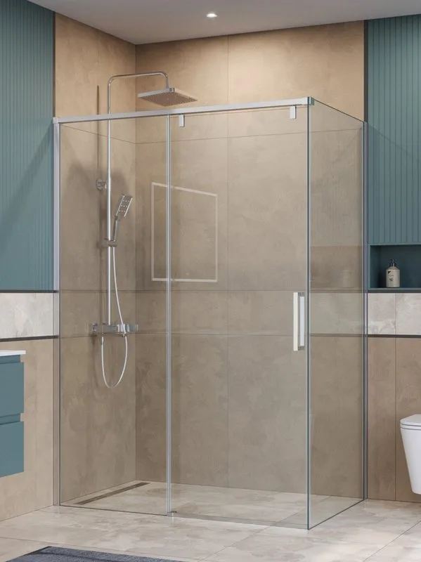 Душевой уголок BelBagno Soft Close-1 AH-1-130/90-C-Cr профиль хром Sancos — официальный сайт