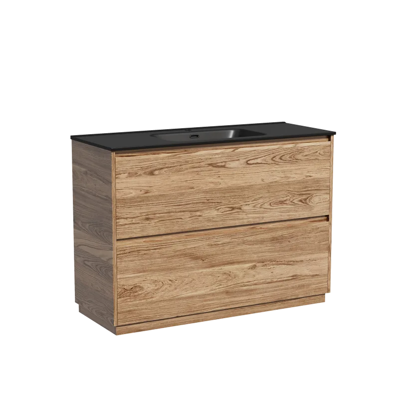 Тумба с раковиной Sancos Libra Floor 120 дуб чарльстон, черная раковина CN7006MB Sancos — официальный сайт