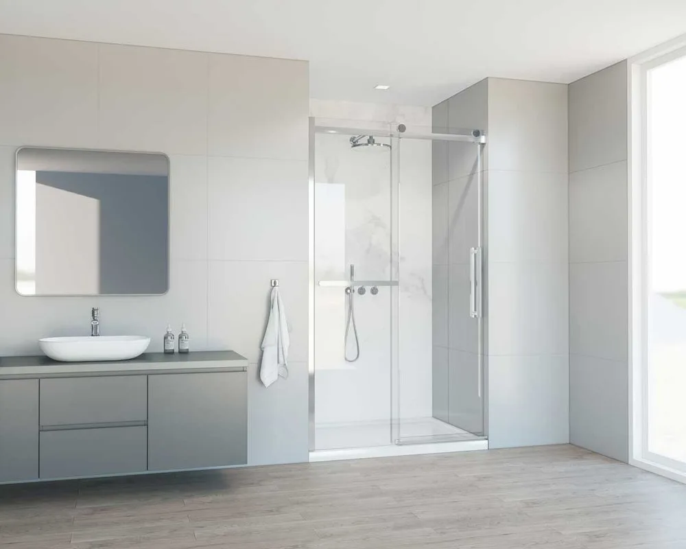 Душевая дверь в нишу Vincea Como Soft VDS-1CS110CL 110 см профиль хром Sancos — официальный сайт