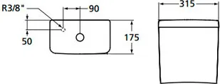 Бачок для унитаза Ideal Standard Connect E797001 Sancos — Оригинал