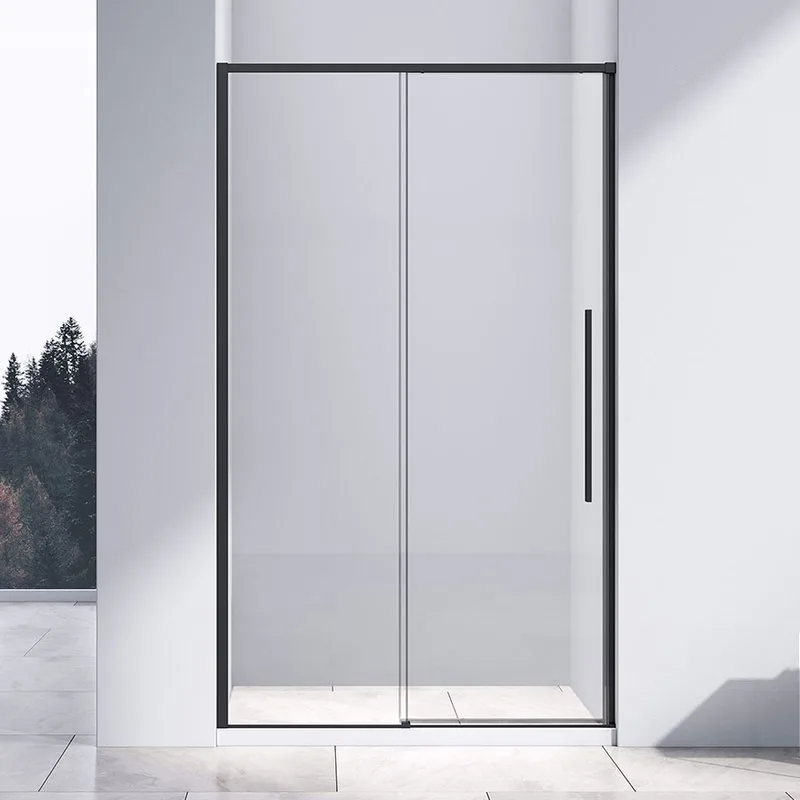 Душевая дверь в нишу Vincea Slim-N VDS-4SN120CLB 120 см, профиль черный Sancos — официальный сайт