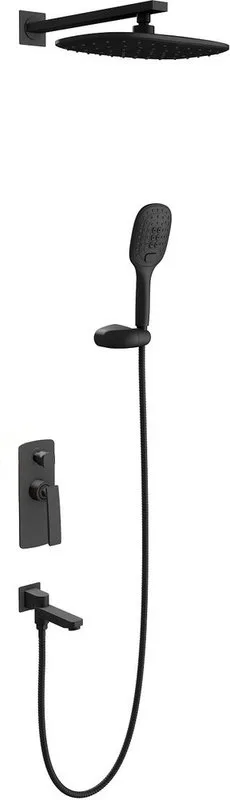 Душевой комплект Timo Helmi SX-4099/03SM, С ВНУТРЕННЕЙ ЧАСТЬЮ, черный Sancos — официальный сайт