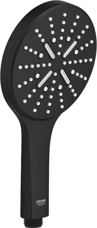 Душевая лейка Grohe Rainshower SmartActive 130 22127KF0 фантомный черный Sancos — официальный сайт