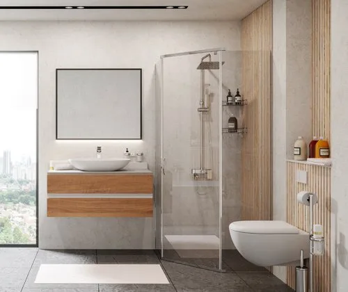 Душевой уголок Wasserkraft Leine 35P11 90x90 см, профиль серебристый, стекло прозрачное Sancos — официальный сайт