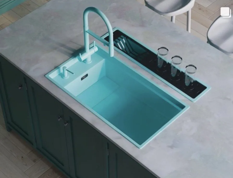 Сушилка Omoikiri DRY-03 PRO AZ встраиваемая, azur blue Sancos — официальный сайт