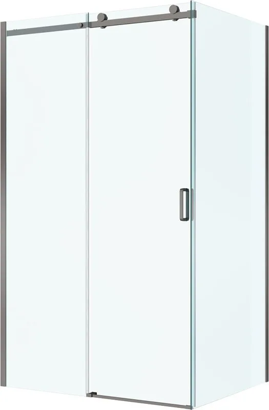 Душевой уголок BelBagno Soft Close-2 AH-1-130/90-C-GM профиль оружейная сталь Sancos — официальный сайт