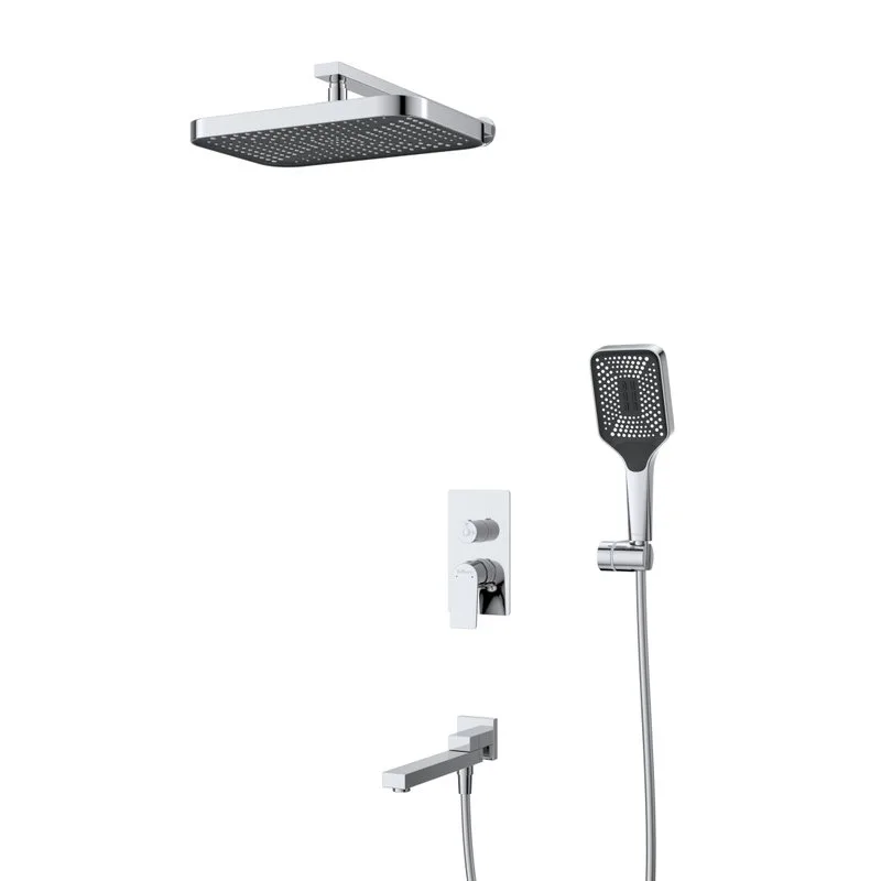 Душевой комплект BelBagno Due VDSET-CRM, С ВНУТРЕННЕЙ ЧАСТЬЮ, хром Sancos — официальный сайт