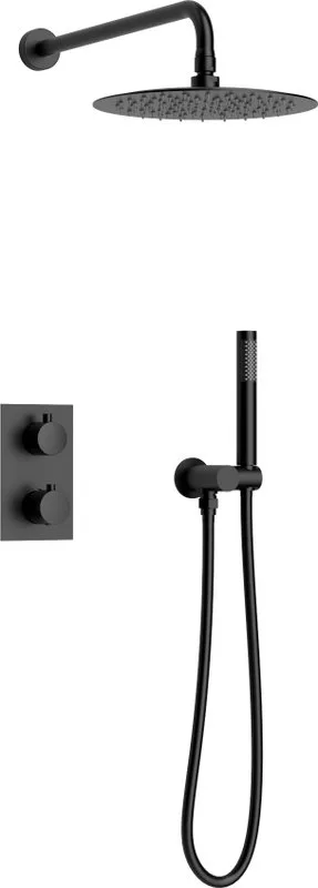 Душевой комплект AltroBagno Unione 040408 NeOp, С ВНУТРЕННЕЙ ЧАСТЬЮ, матовый черный Sancos — официальный сайт