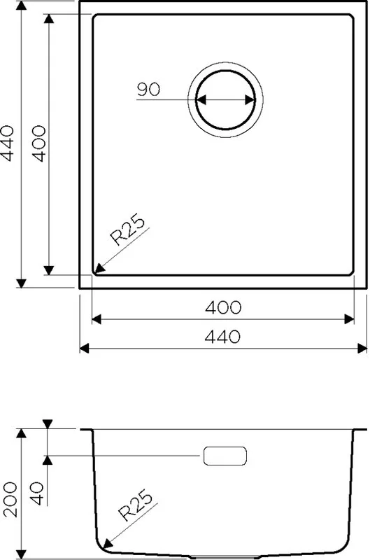 Мойка кухонная Omoikiri TADZAVA 44-U-IN Quadro нержавеющая сталь Sancos — официальный сайт