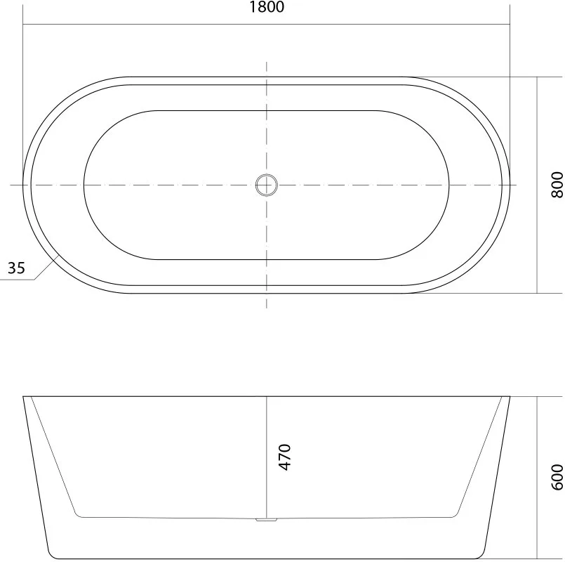 Акриловая ванна AQUATEK ОВО AQ-99880 180x80 см, отдельностоящая, белая, овальная, на ножках Sancos — официальный сайт